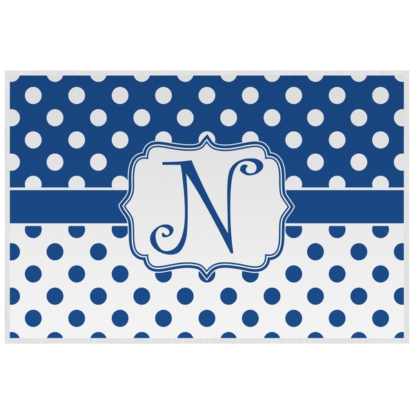 Polka Dots Personalized Placemat (Back)