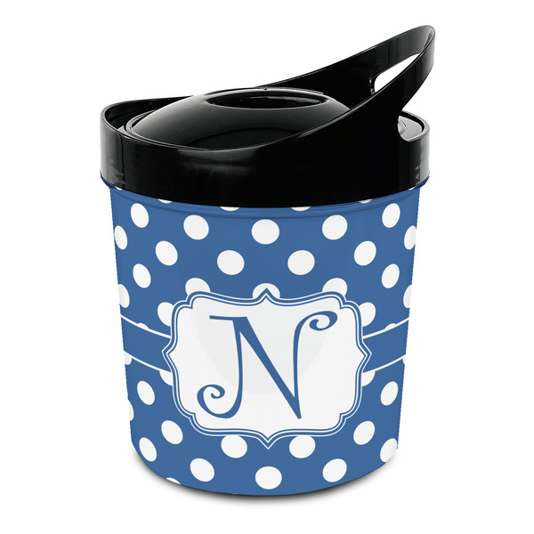 Custom Polka Dots Plastic Ice Bucket (Personalized)