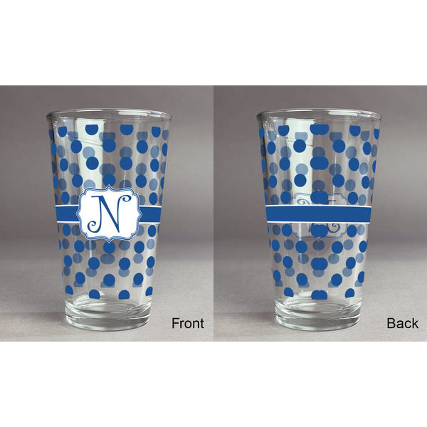 Polka Dots Pint Glass - Full Fill w Transparency - Approval