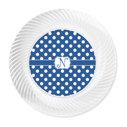 Polka Dots Plastic Party Dinner Plates - 10" (Personalized)