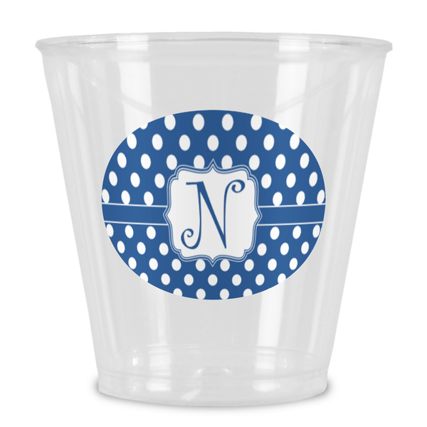Custom Polka Dots Plastic Shot Glass (Personalized)