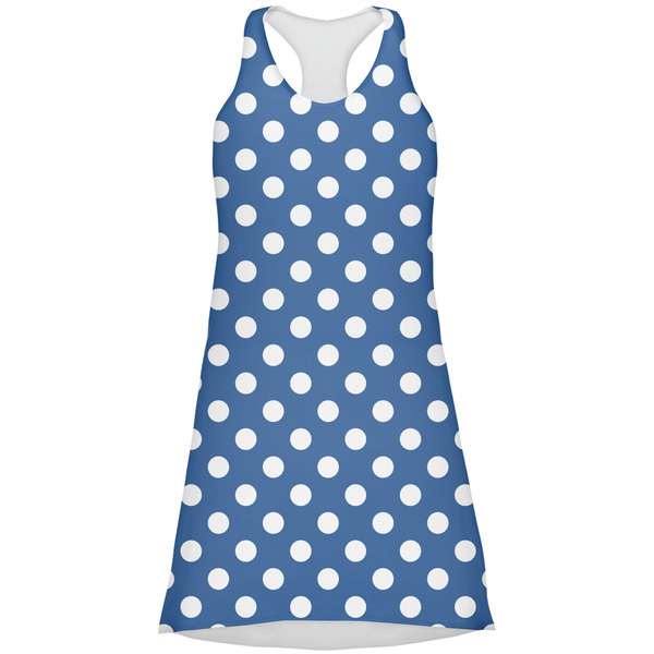 Custom Polka Dots Racerback Dress - 2X Large