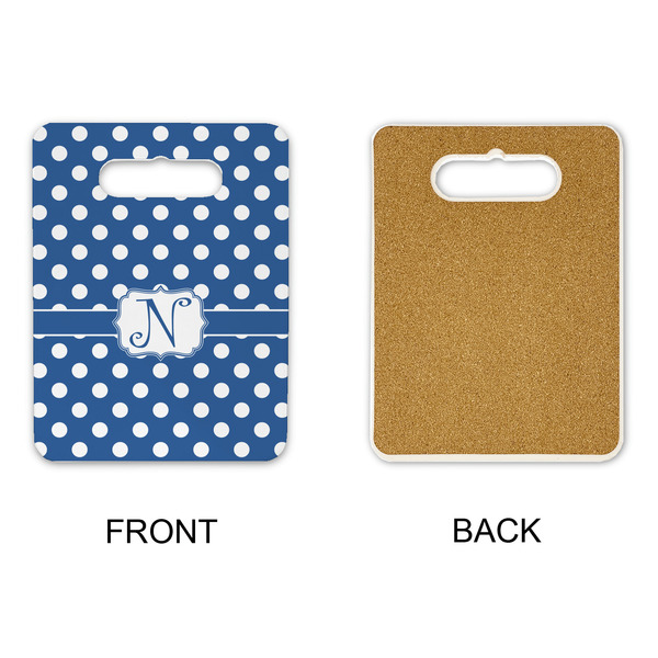 Polka Dots Rectangle Trivet with Handle - APPROVAL