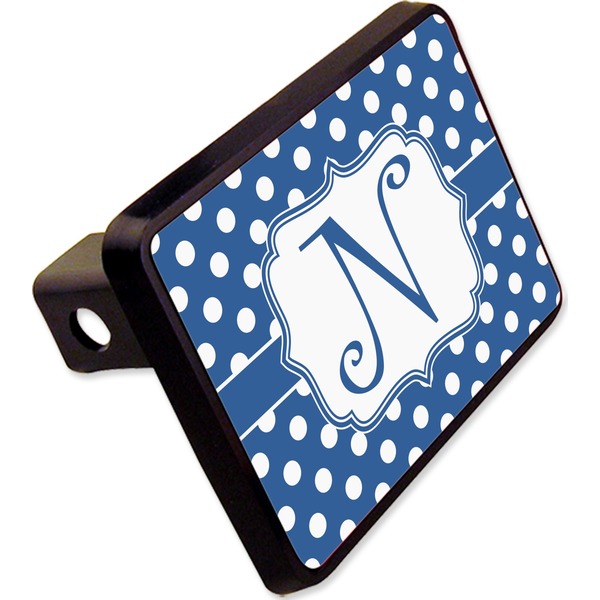 Custom Polka Dots Rectangular Trailer Hitch Cover - 2" (Personalized)