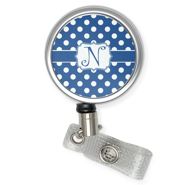 Custom Polka Dots Retractable Badge Reel (Personalized)