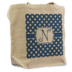 Polka Dots Reusable Cotton Grocery Bag - Single (Personalized)