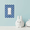 Polka Dots Rocker Light Switch Covers - Single - IN CONTEXT