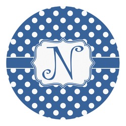 Polka Dots Round Decal (Personalized)
