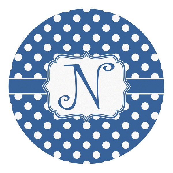 Custom Polka Dots Round Decal - XLarge (Personalized)
