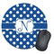 Polka Dots Round Mouse Pad (Personalized)