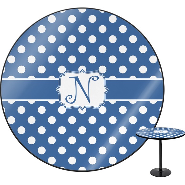 Custom Polka Dots Round Table (Personalized)