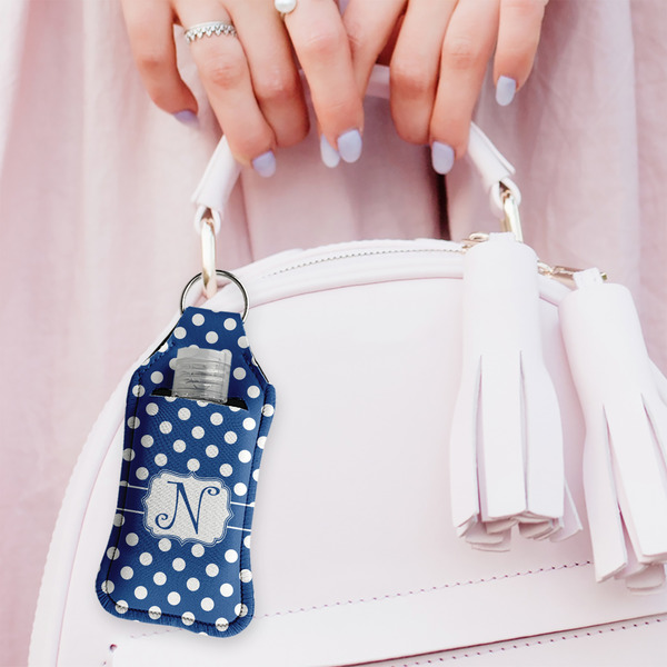 Polka Dots Sanitizer Holder Keychain - Large (LIFESTYLE)