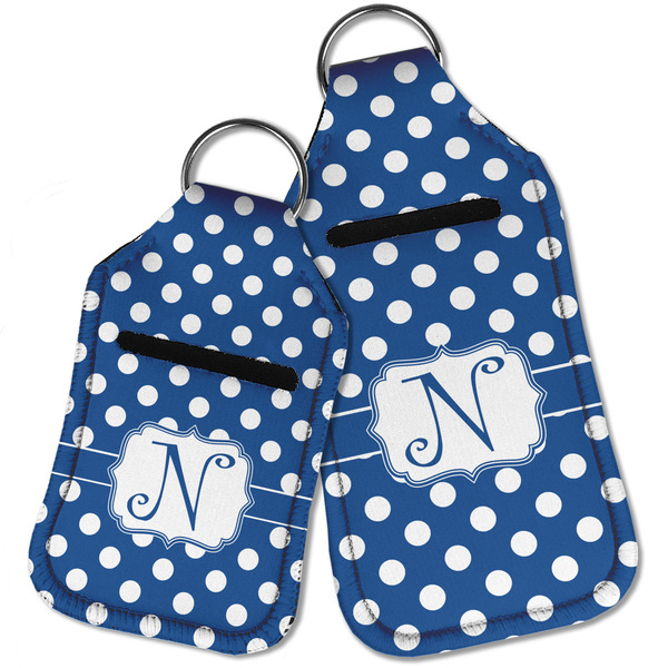 Polka Dots Sanitizer Holder Keychain - Parent Main