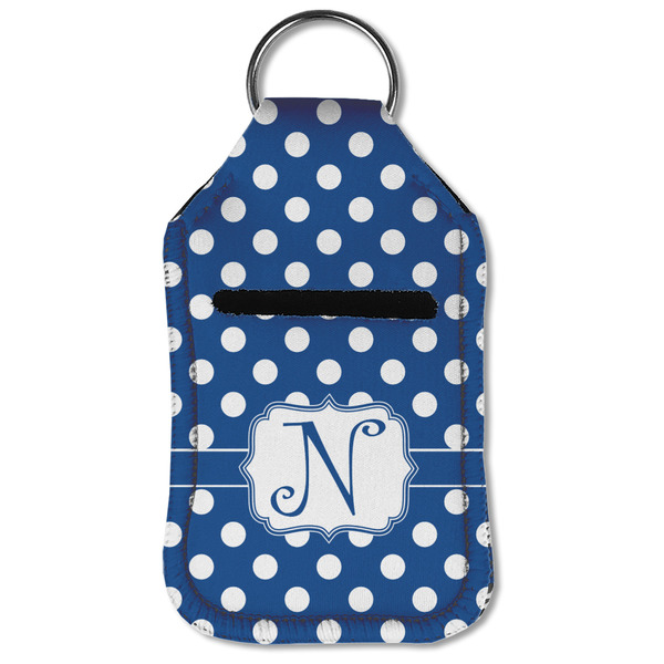 Polka Dots Sanitizer Holder Keychain - Small (Front Flat)