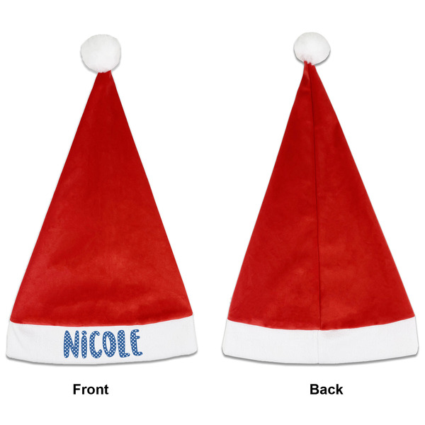 Polka Dots Santa Hats - Front and Back (Single Print) APPROVAL