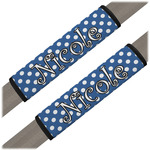 Polka Dots Seat Belt Covers (Set of 2) (Personalized)