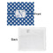 Polka Dots Security Blanket - Front & White Back View
