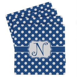 Polka Dots Absorbent Stone Coasters - Set of 4 (Personalized)