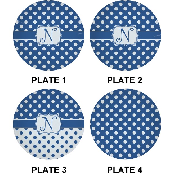 Polka Dots Set of Appetizer / Dessert Plates (Approval)