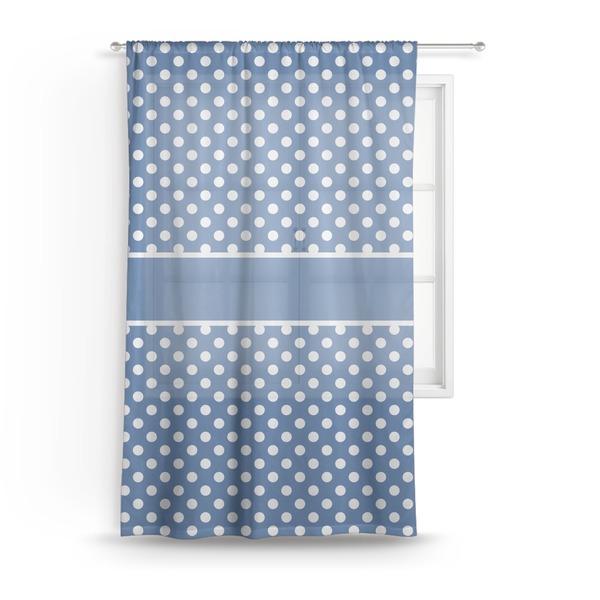 Custom Polka Dots Sheer Curtain