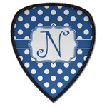 Polka Dots Iron on Shield Patch A w/ Initial