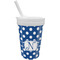 Polka Dots Sippy Cup with Straw (Personalized)