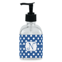 Polka Dots Glass Soap & Lotion Bottle - Single Bottle (Personalized)