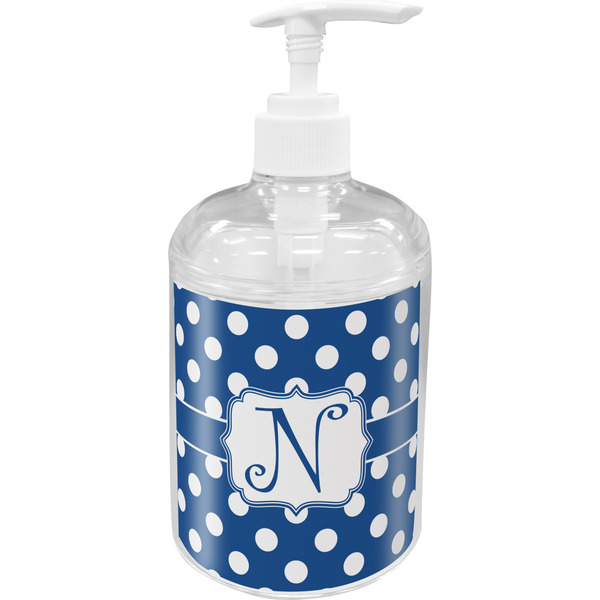 Custom Polka Dots Acrylic Soap & Lotion Bottle (Personalized)
