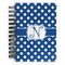 Polka Dots Spiral Notebook - 5x7 w/ Initial