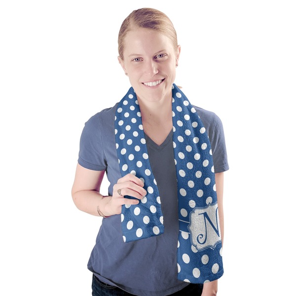 Polka Dots Sport Towel - Exercise use - Model