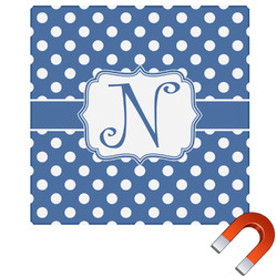 Polka Dots Square Car Magnet - 6" (Personalized)