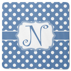 Polka Dots Square Rubber Backed Coaster (Personalized)
