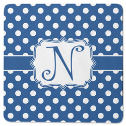 Polka Dots Square Rubber Backed Coaster (Personalized)