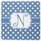 Polka Dots Square Rubber Backed Coaster (Personalized)