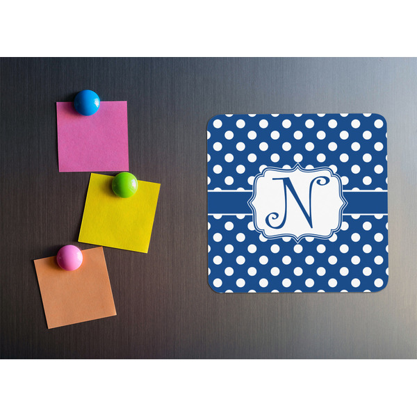 Polka Dots Square Fridge Magnet - LIFESTYLE