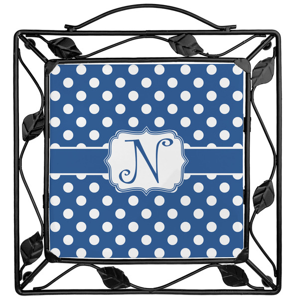 Custom Polka Dots Square Trivet (Personalized)