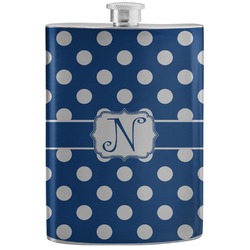 Polka Dots Stainless Steel Flask (Personalized)