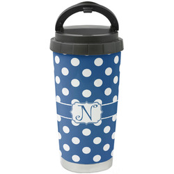 Polka Dots Stainless Steel Coffee Tumbler (Personalized)