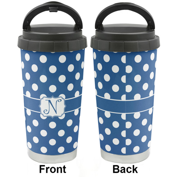 Polka Dots Stainless Steel Travel Cup - Apvl