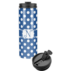 Polka Dots Stainless Steel Skinny Tumbler (Personalized)