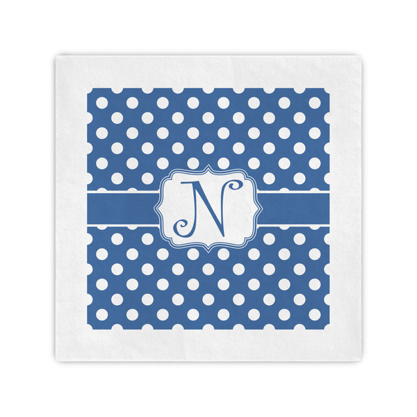 Custom Polka Dots Cocktail Napkins (Personalized)
