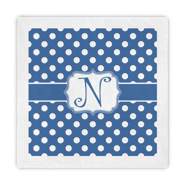 Custom Polka Dots Decorative Paper Napkins (Personalized)
