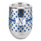 Polka Dots Stemless Wine Tumbler - Full Print (Personalized)