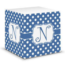 Polka Dots Sticky Note Cube (Personalized)