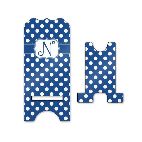 Polka Dots Stylized Phone Stand - Front & Back - Small