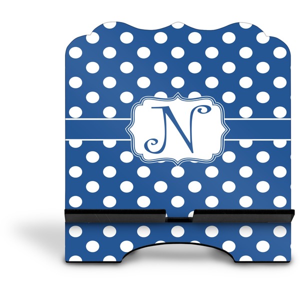 Polka Dots Stylized Tablet Stand - Front without iPad