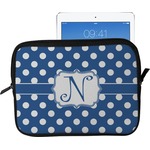 Polka Dots Tablet Case / Sleeve - Large (Personalized)