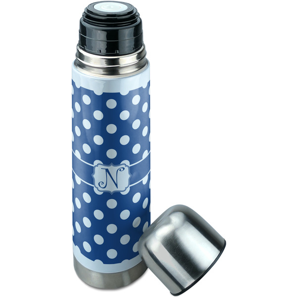 Polka Dots Thermos - Lid Off