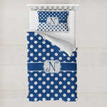 Polka Dots Toddler Bedding w/ Initial