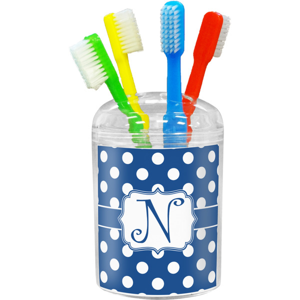 Custom Polka Dots Toothbrush Holder (Personalized)